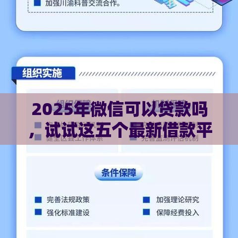 2025年微信可以贷款吗，试试这五个最新借款平台借钱安全