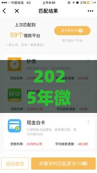2025年微信可以借钱出来，试试这5个最新最容易贷款的平台