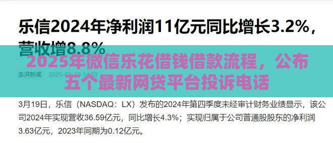 2025年微信乐花借钱借款流程，公布五个最新网贷平台投诉电话