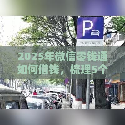 2025年微信零钱通如何借钱，梳理5个最新黑口子贷款秒过的口子