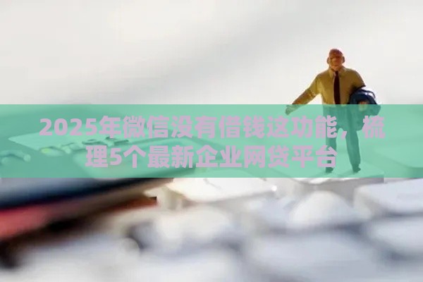 2025年微信没有借钱这功能，梳理5个最新企业网贷平台