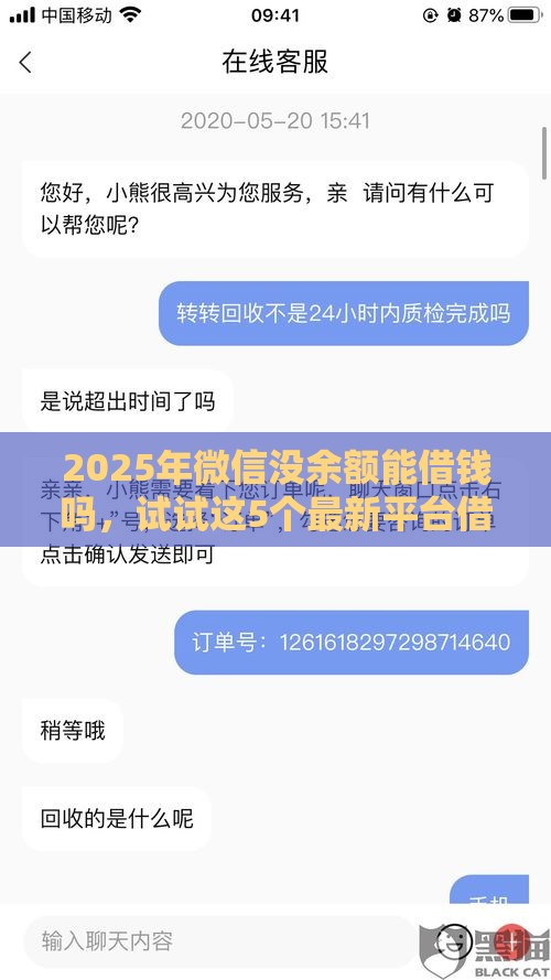 2025年微信没余额能借钱吗，试试这5个最新平台借款不看征信记录