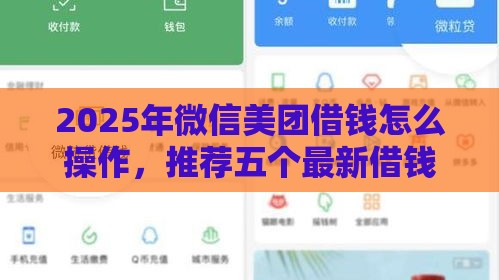 2025年微信美团借钱怎么操作，推荐五个最新借钱平台比较靠谱