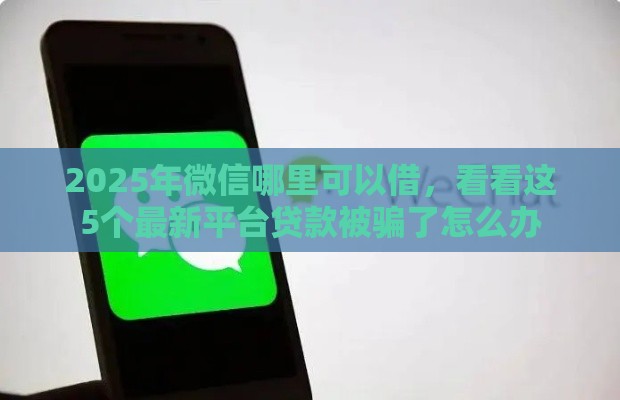 2025年微信哪里可以借,看看这5个最新平台贷款被骗了怎么办 2025年微信哪里可以借,看看这5个最新平台贷款被骗了怎么办