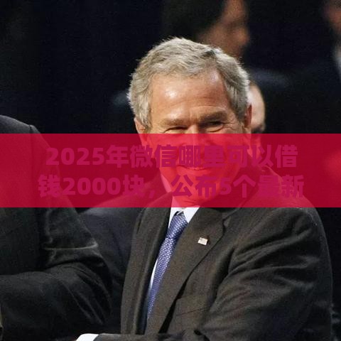 2025年微信哪里可以借钱2000块，公布5个最新平台黑户能借100元