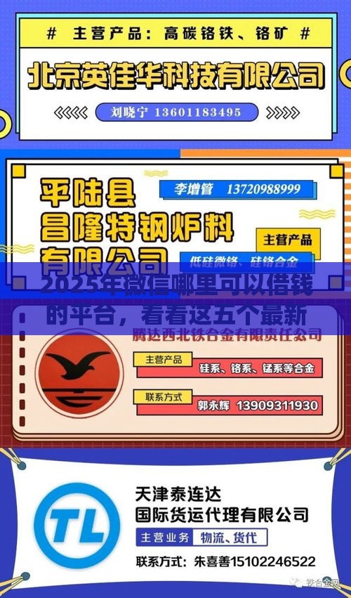 2025年微信哪里可以借钱的平台，看看这五个最新执行人贷款稳下的口子