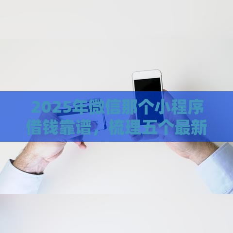 2025年微信那个小程序借钱靠谱，梳理五个最新借钱利息低的平台