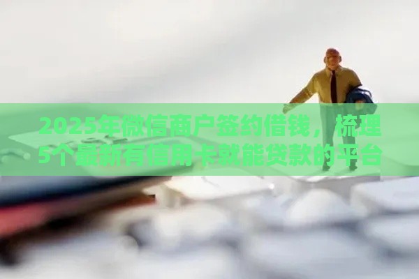 2025年微信商户签约借钱，梳理5个最新有信用卡就能贷款的平台