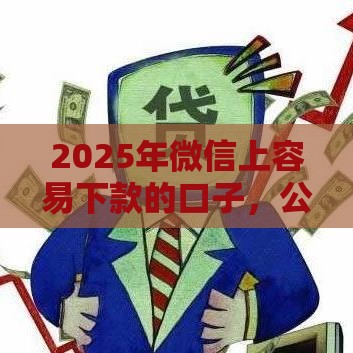 2025年微信上容易下款的口子，公布5个最新网贷可靠的平台