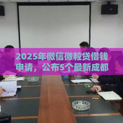 2025年微信微粒贷借钱申请，公布5个最新成都贷款平台