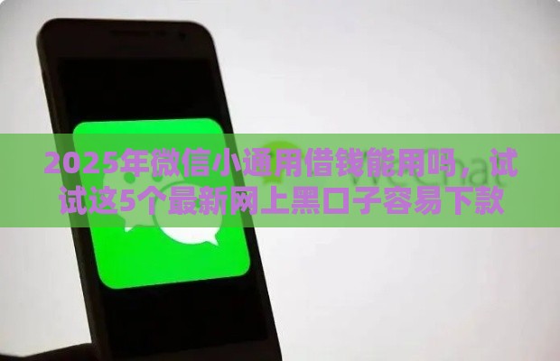 2025年微信小通用借钱能用吗，试试这5个最新网上黑口子容易下款的