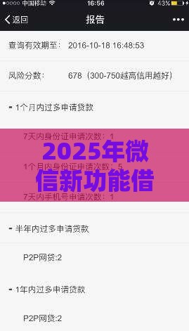2025年微信新功能借钱软件，看看这5个最新网贷款平台哪一个好借钱