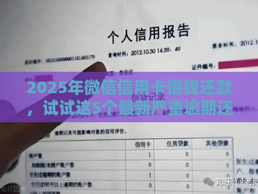 2025年微信信用卡借钱还款，试试这5个最新严重逾期还能借到款的平台