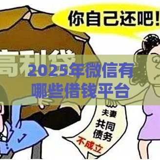 2025年微信有哪些借钱平台可靠，看看这5个最新网贷综合评分不足平台能借2000块急用