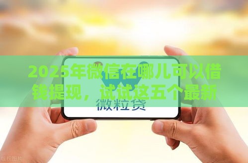 2025年微信在哪儿可以借钱提现，试试这五个最新低门槛贷款平台