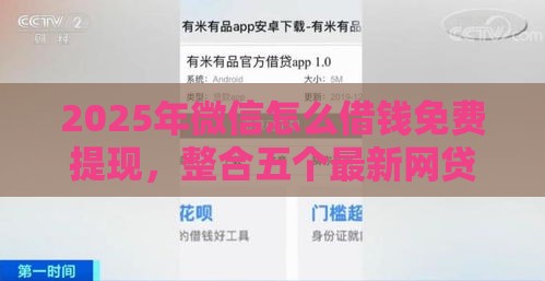 2025年微信怎么借钱免费提现，整合五个最新网贷平台额度高好下款的