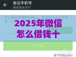 2025年微信怎么借钱十万不用手续，看看这五个最新企业贷款平台