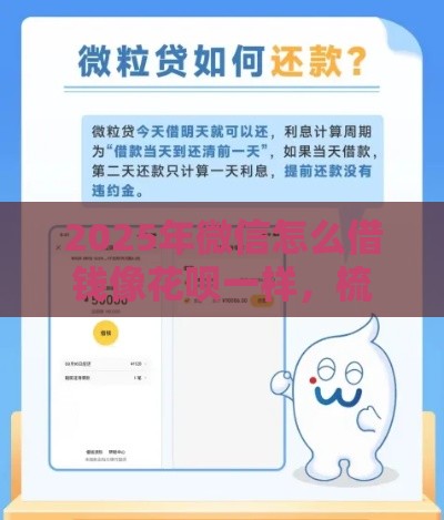 2025年微信怎么借钱像花呗一样，梳理五个最新网络贷款平台排名不分先后