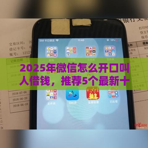2025年微信怎么开口叫人借钱，推荐5个最新十八岁贷款平台