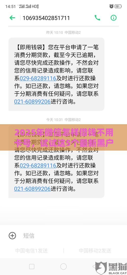 2025年微信怎样借钱不用卡号，试试这5个最新黑户能在借款平台借到钱
