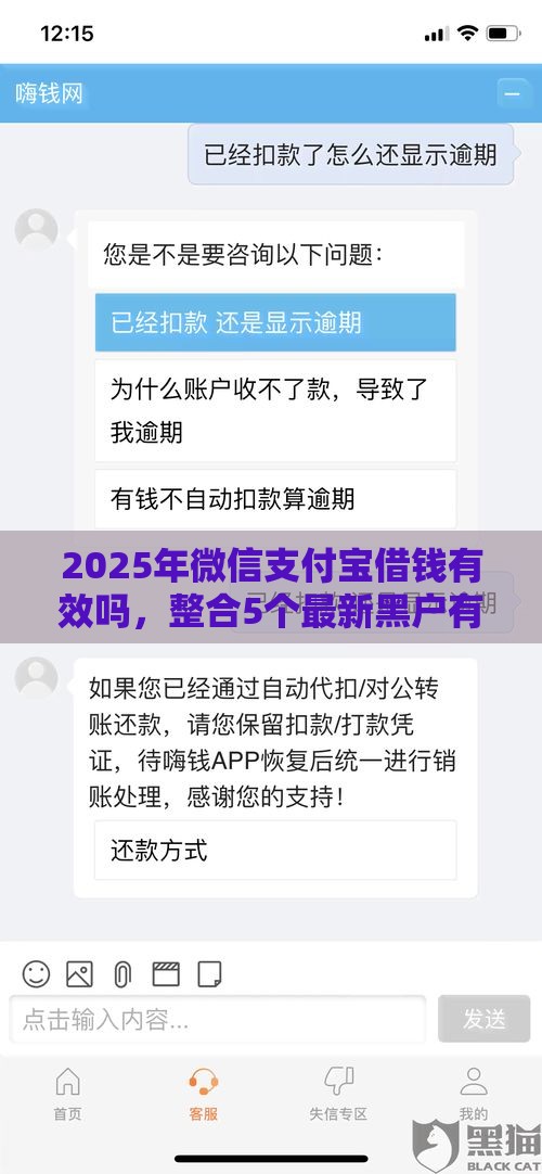 2025年微信支付宝借钱有效吗，整合5个最新黑户有逾期也能必过的口子