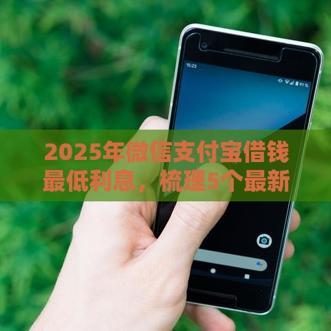 2025年微信支付宝借钱最低利息，梳理5个最新放款快的小额贷款平台