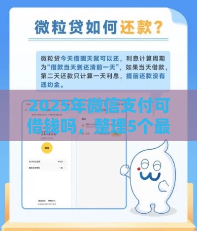 2025年微信支付可借钱吗，整理5个最新不查征信的网贷平台