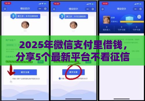 2025年微信支付里借钱，分享5个最新平台不看征信可以借到钱