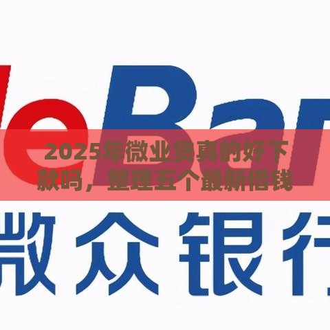 2025年微业贷真的好下款吗，整理五个最新借钱好的平台