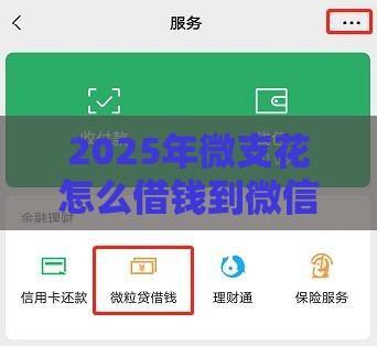 2025年微支花怎么借钱到微信，看看这5个最新借款平台好贷款