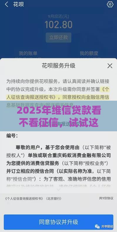 2025年维信贷款看不看征信，试试这五个最新2025黑户借款必下大额口子
