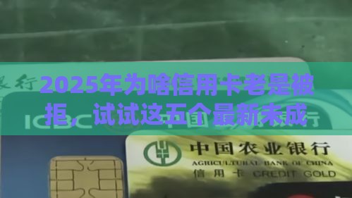 2025年为啥信用卡老是被拒，试试这五个最新未成年人贷款平台