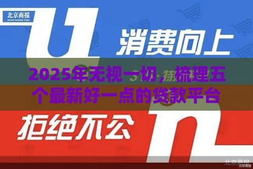 2025年无视一切，梳理五个最新好一点的贷款平台