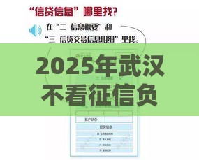2025年武汉不看征信负债的贷款，推荐五个最新微信平台借钱可靠