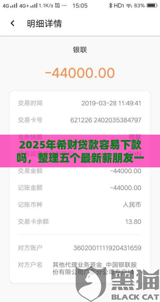 2025年希财贷款容易下款吗，整理五个最新薪朋友一样的预支口子