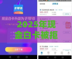 2025年现金白卡被拒后额度为0，试试这5个最新黑口子