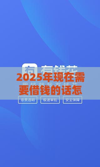 2025年现在需要借钱的话怎么借钱，推荐五个最新利息低的网贷平台