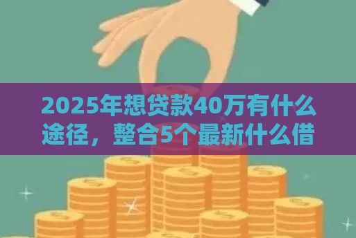 2025年想贷款40万有什么途径，整合5个最新什么借款平台最好借款通过