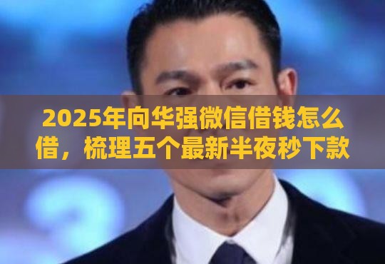 2025年向华强微信借钱怎么借，梳理五个最新半夜秒下款的高炮口子