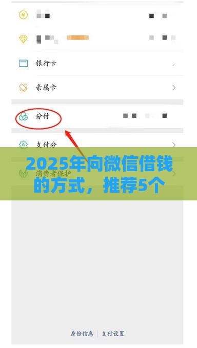 2025年向微信借钱的方式，推荐5个最新和招联金融一样的贷款平台
