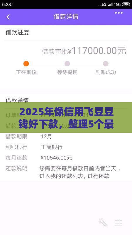 2025年像信用飞豆豆钱好下款，整理5个最新18岁的借钱平台