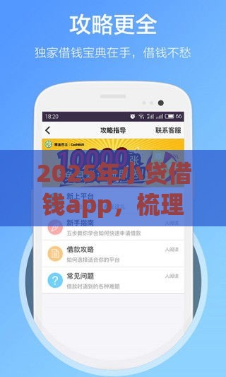 2025年小贷借钱app，梳理五个最新无视风控10000必下口子