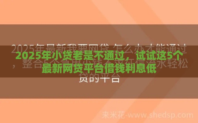 2025年小贷老是不通过，试试这5个最新网贷平台借钱利息低