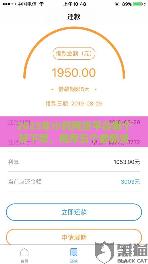 2025年小的网贷平台哪个好下款，推荐五个最新贷款平台不看征信不看逾期