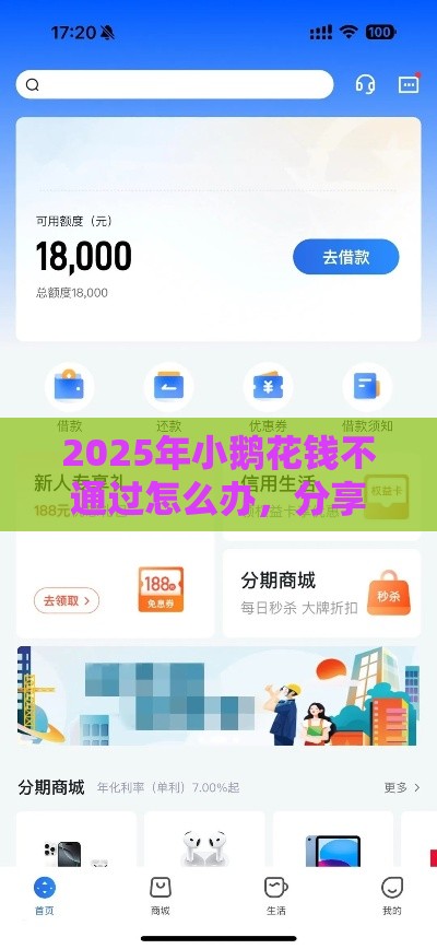 2025年小鹅花钱不通过怎么办，分享五个最新黑户借钱的平台
