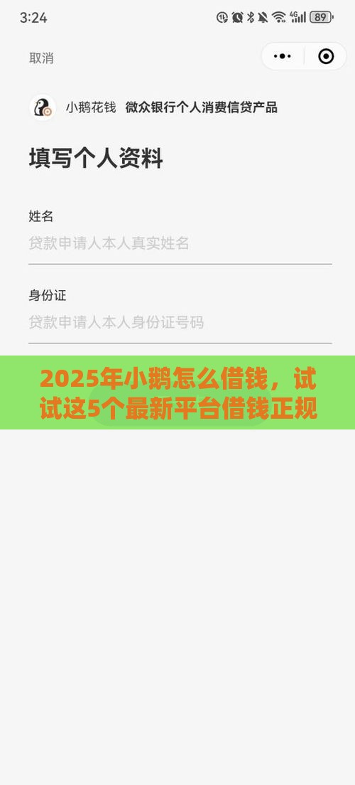 2025年小鹅怎么借钱，试试这5个最新平台借钱正规利息最低