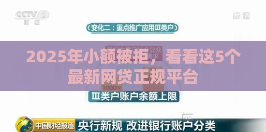 2025年小额被拒，看看这5个最新网贷正规平台