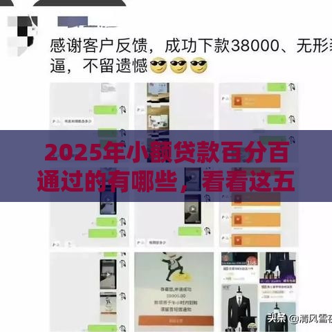 2025年小额贷款百分百通过的有哪些，看看这五个最新黑户口子必下款