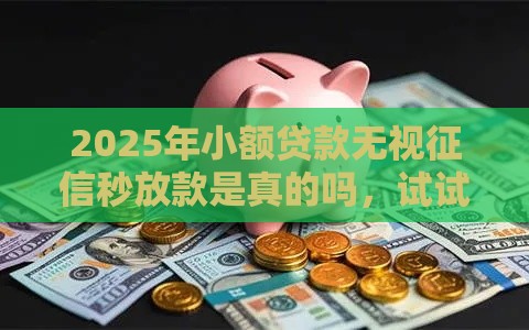 2025年小额贷款无视征信秒放款是真的吗，试试这五个最新黑户可以贷款的口子