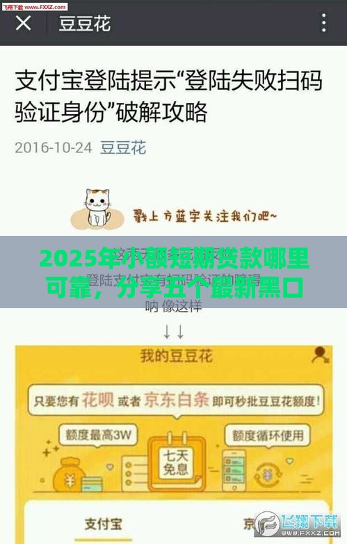 2025年小额短期贷款哪里可靠，分享五个最新黑口子不看征信无视大数据